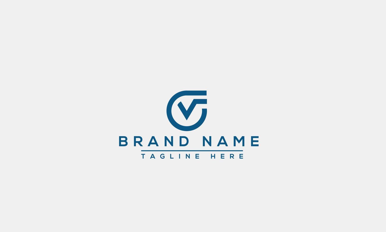 elemento de branding gráfico de vetor de modelo de design de logotipo cv.