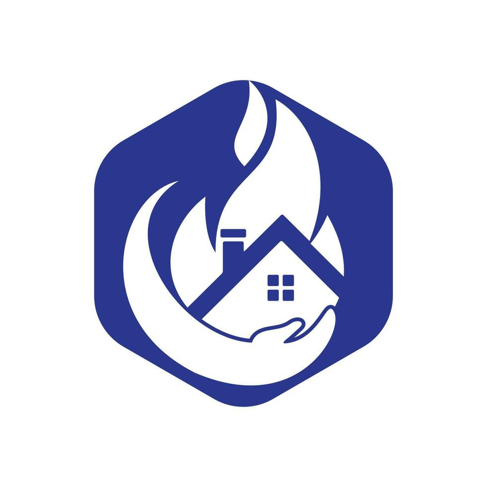 conceito de logotipo de vetor de seguro residencial.