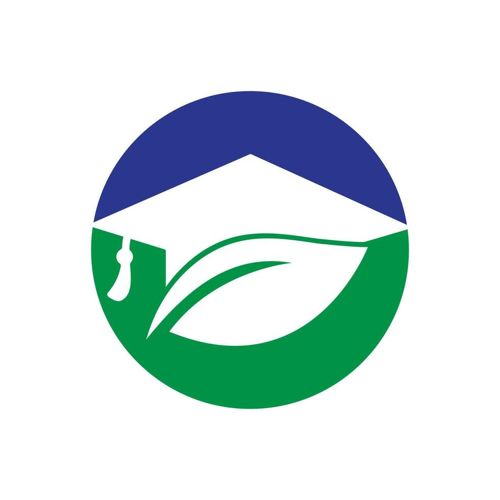 modelo de logotipo de vetor de estudante de natureza.