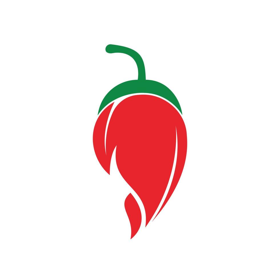 inspiração de design de logotipo de vetor de comida quente e picante de pimentão. modelo de logotipo de vetor de ícone de pimenta.