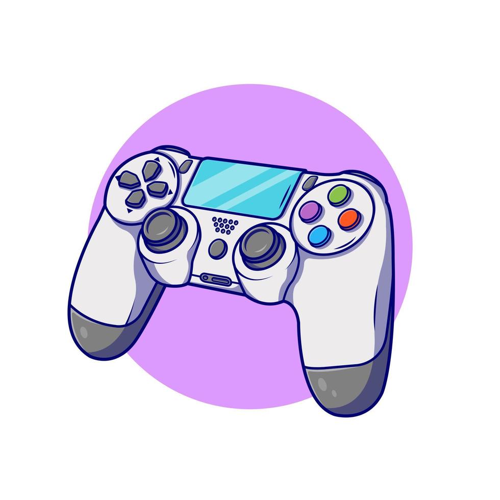 Design de ilustração vetorial de desenho animado de joystick de jogo