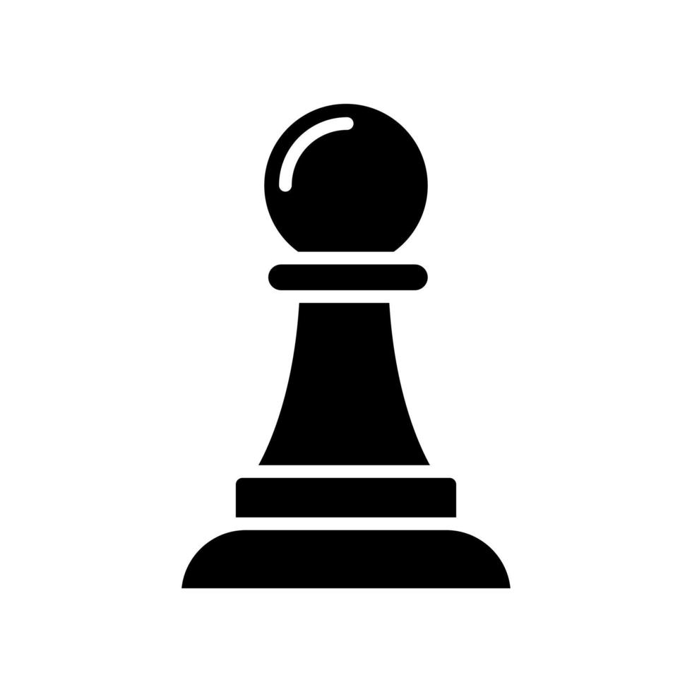 vetor de ícone de peão de xadrez