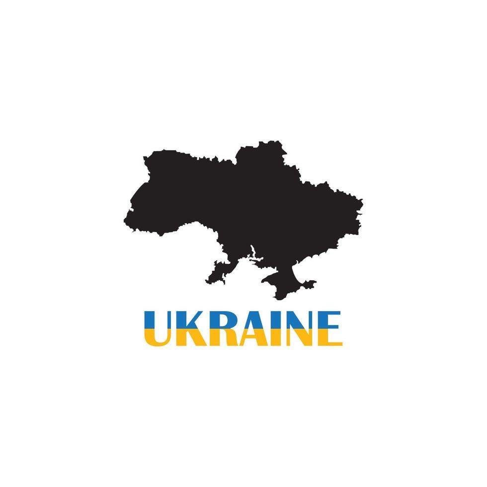 ícone do mapa da ucrânia. vetor