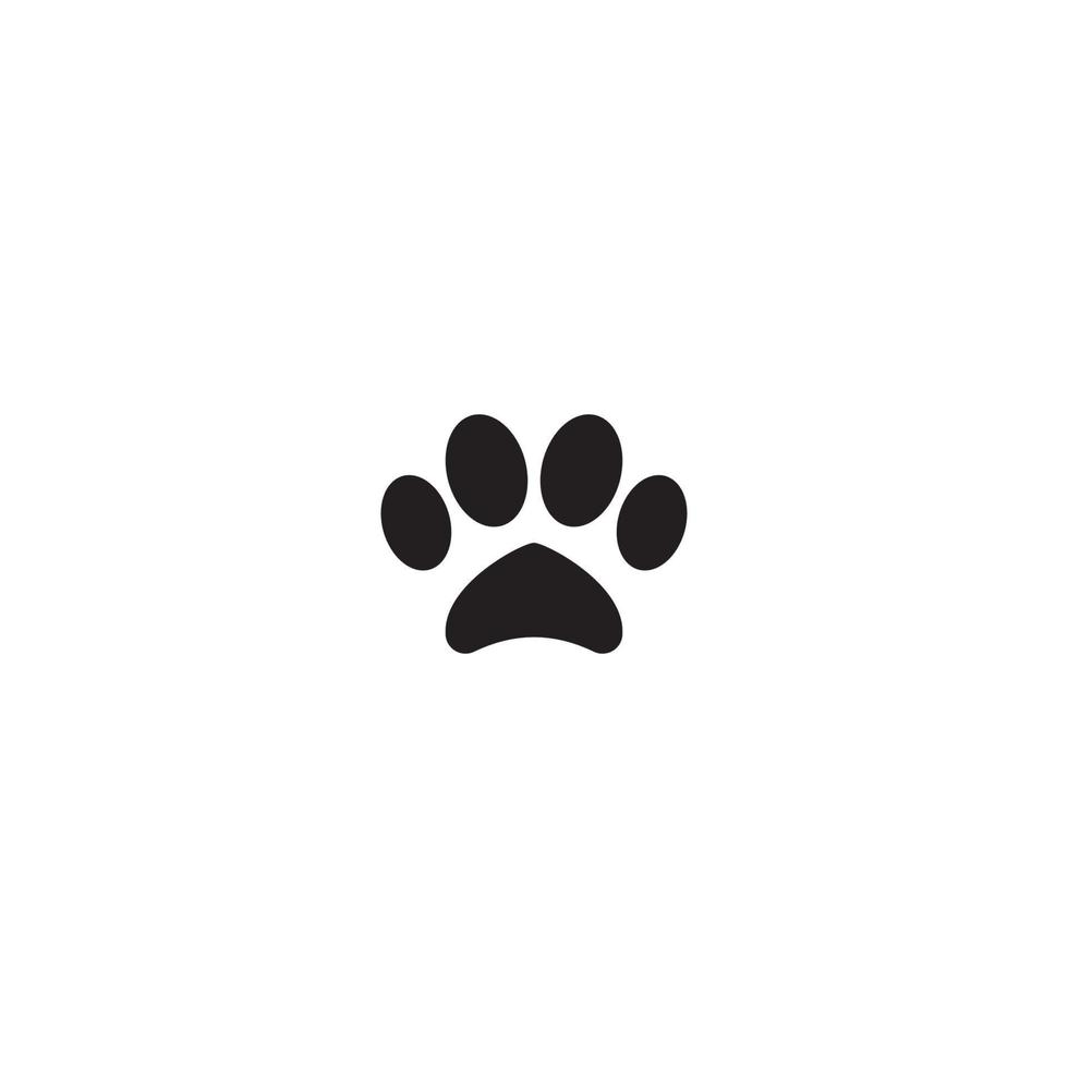 logotipo de pegadas de cachorro vetor