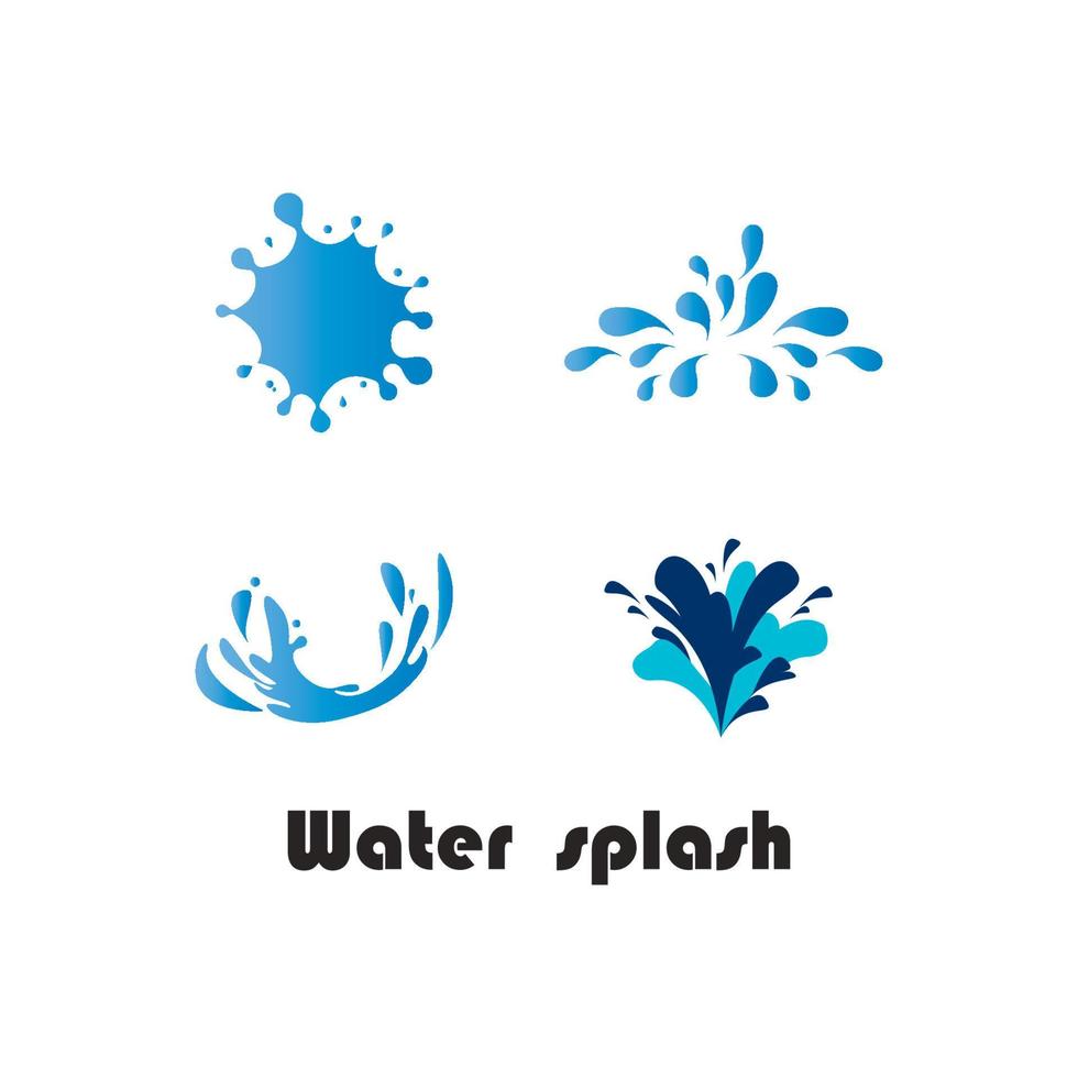 logotipo do respingo de água vetor