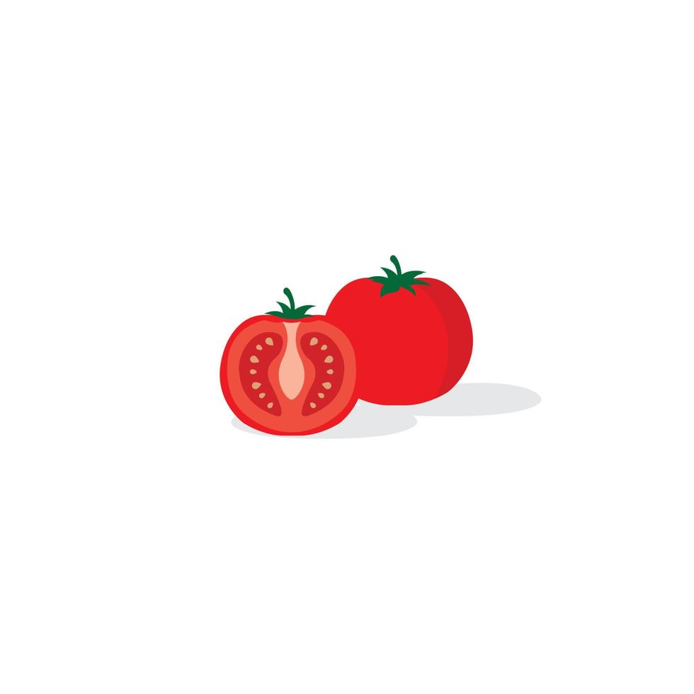 vetor de logotipo de tomate