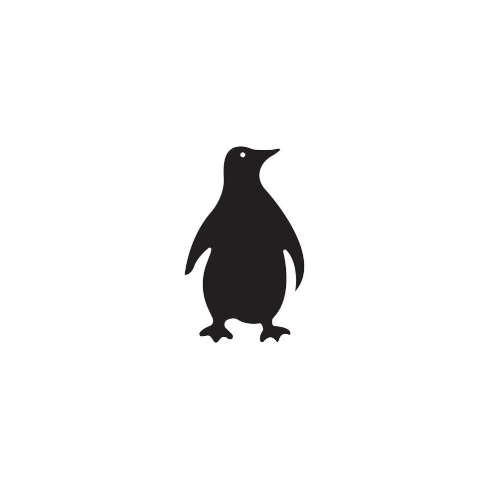 design de símbolo de ilustração vetorial de ícone de pinguim vetor