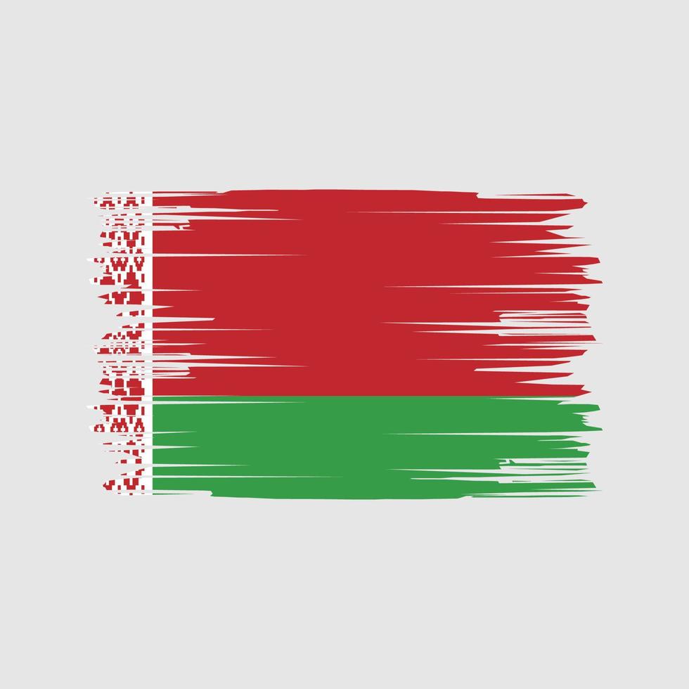 pinceladas de bandeira da bielorrússia. bandeira nacional vetor