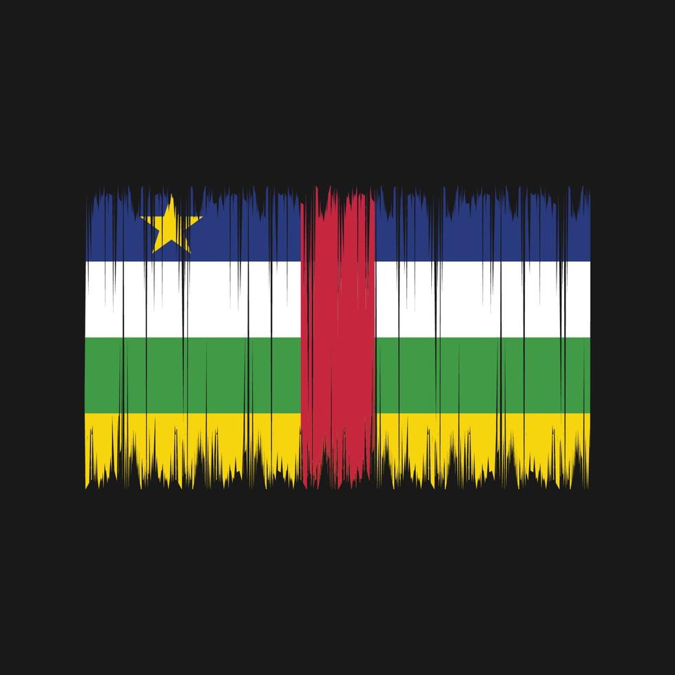 pincel de bandeira da África Central. bandeira nacional vetor