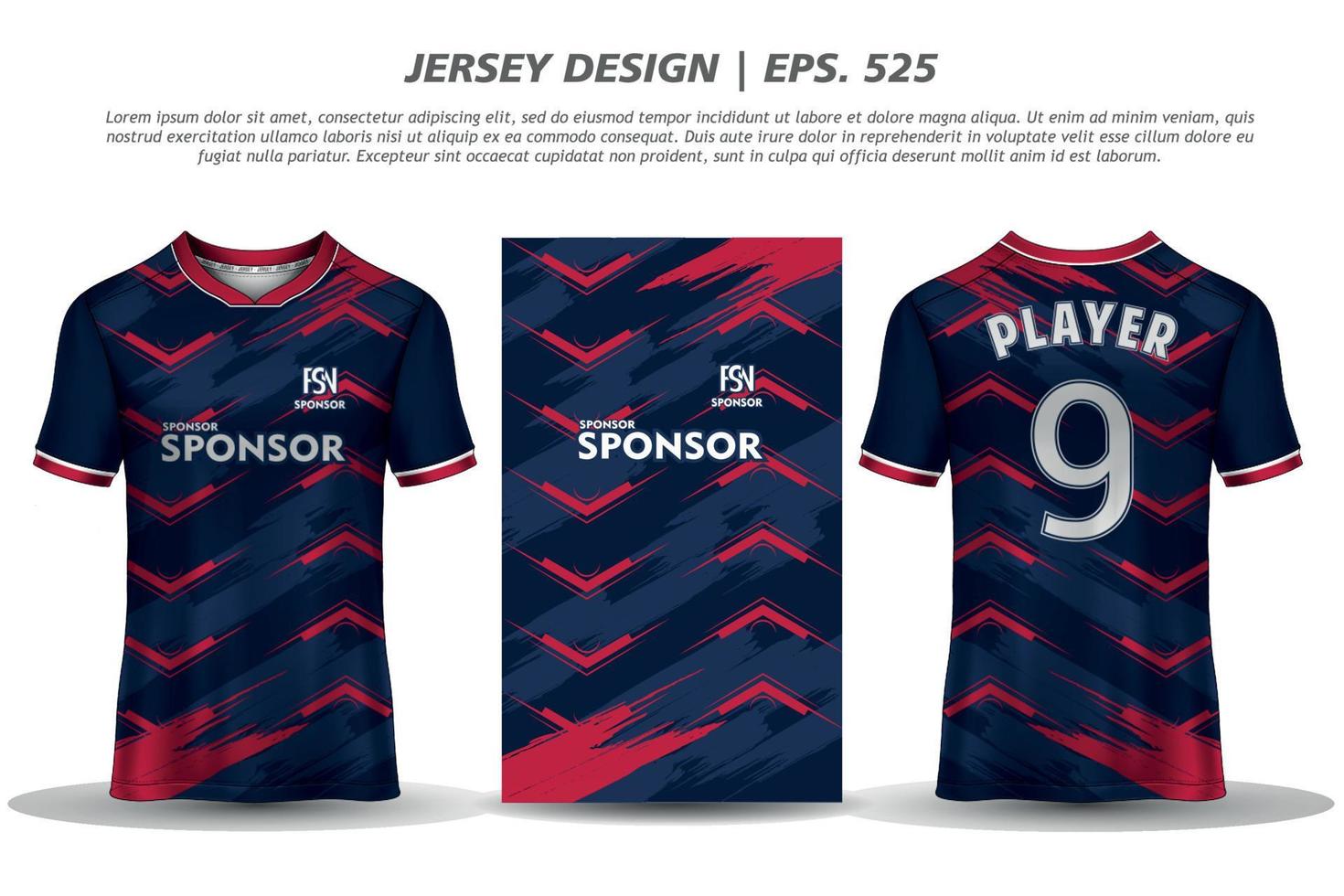 Jersey design sublimação camiseta padrão geométrico premium incrível coleção de vetores para futebol futebol corrida ciclismo jogos motocross esportes