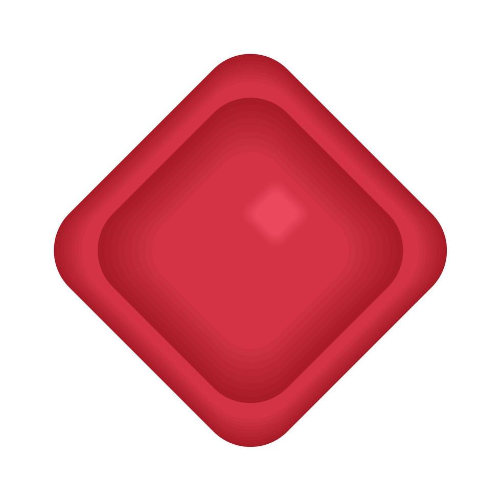 forma geométrica vermelha vetor