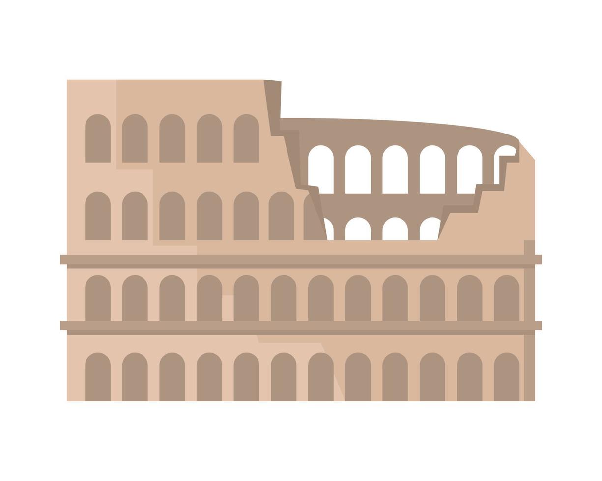Coliseu do ícone de Roma Antiga vetor