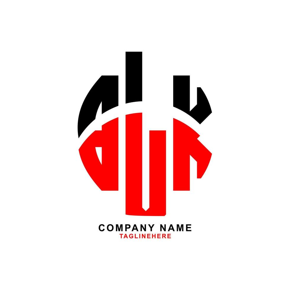 design de logotipo de letra preta criativa com fundo branco vetor