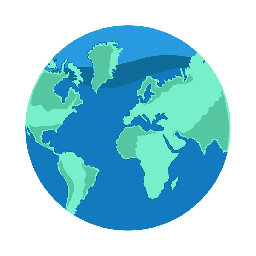 mapa do globo terrestre vetor