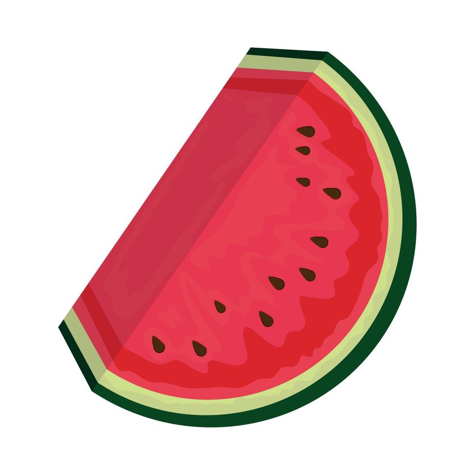 ícone de fatia de melancia vetor