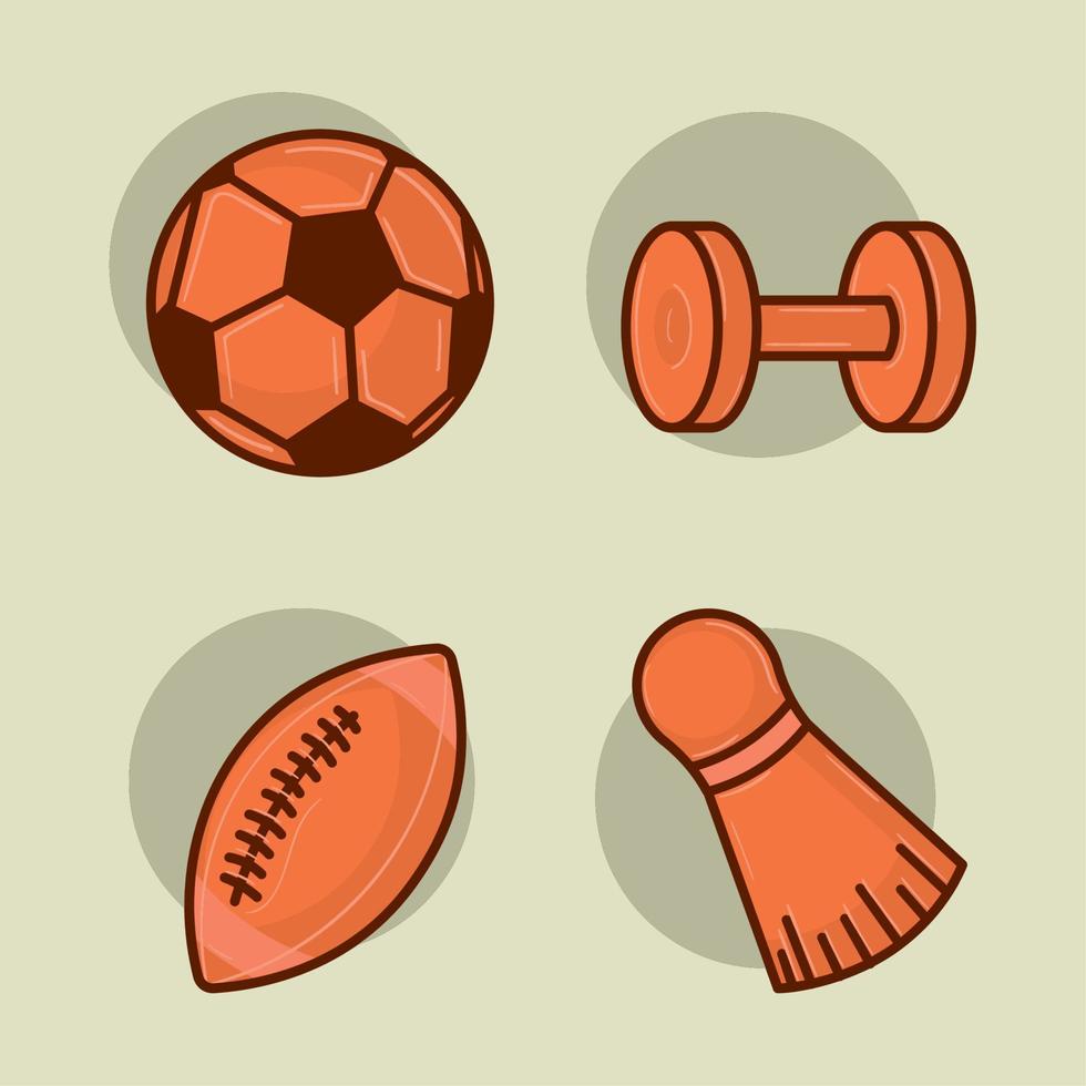 ícone de equipamento esportivo vetor