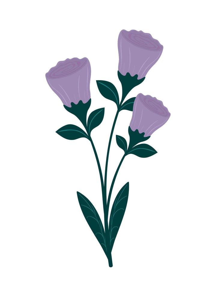 ícone de decoração de flores vetor