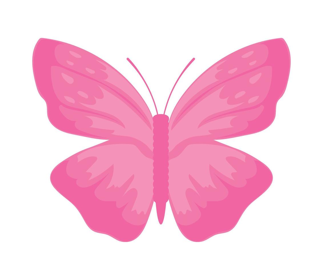 ícone de borboleta rosa vetor