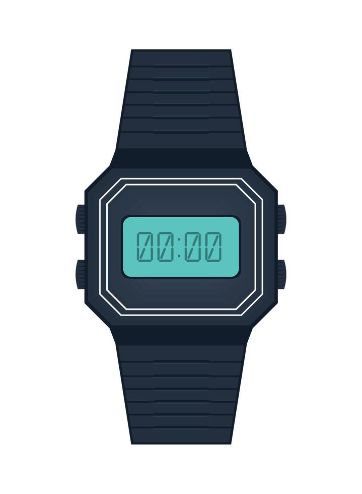 ícone de relógio de pulso digital vetor