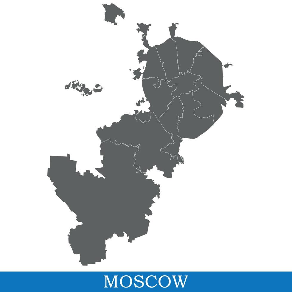 mapa da cidade da rússia vetor