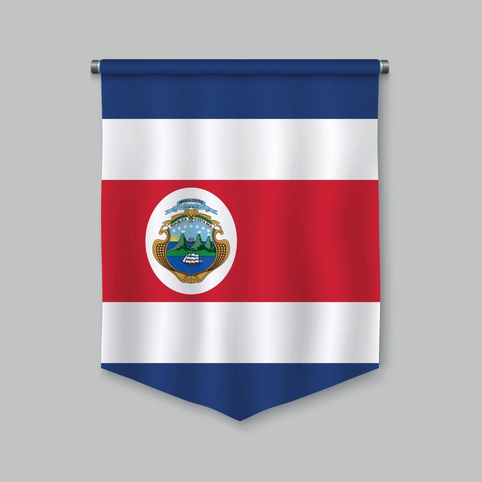 bandeirola com bandeira vetor