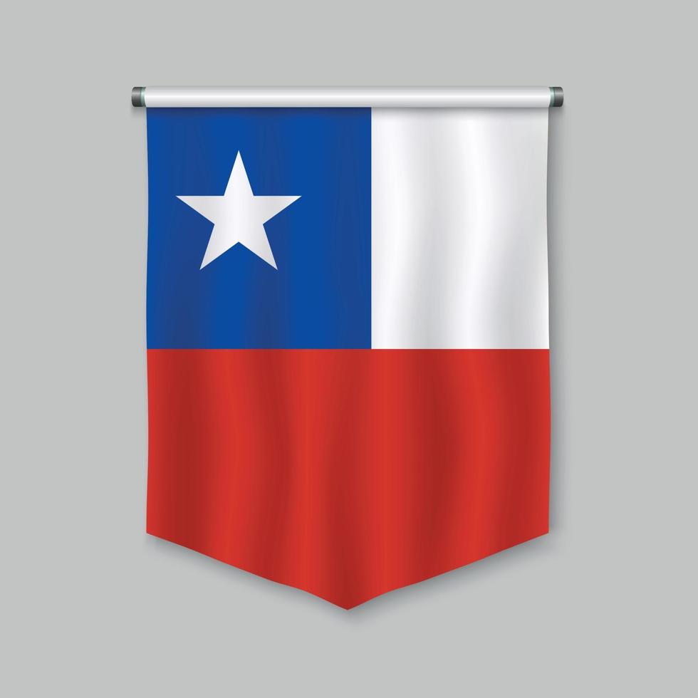 bandeirola com bandeira vetor