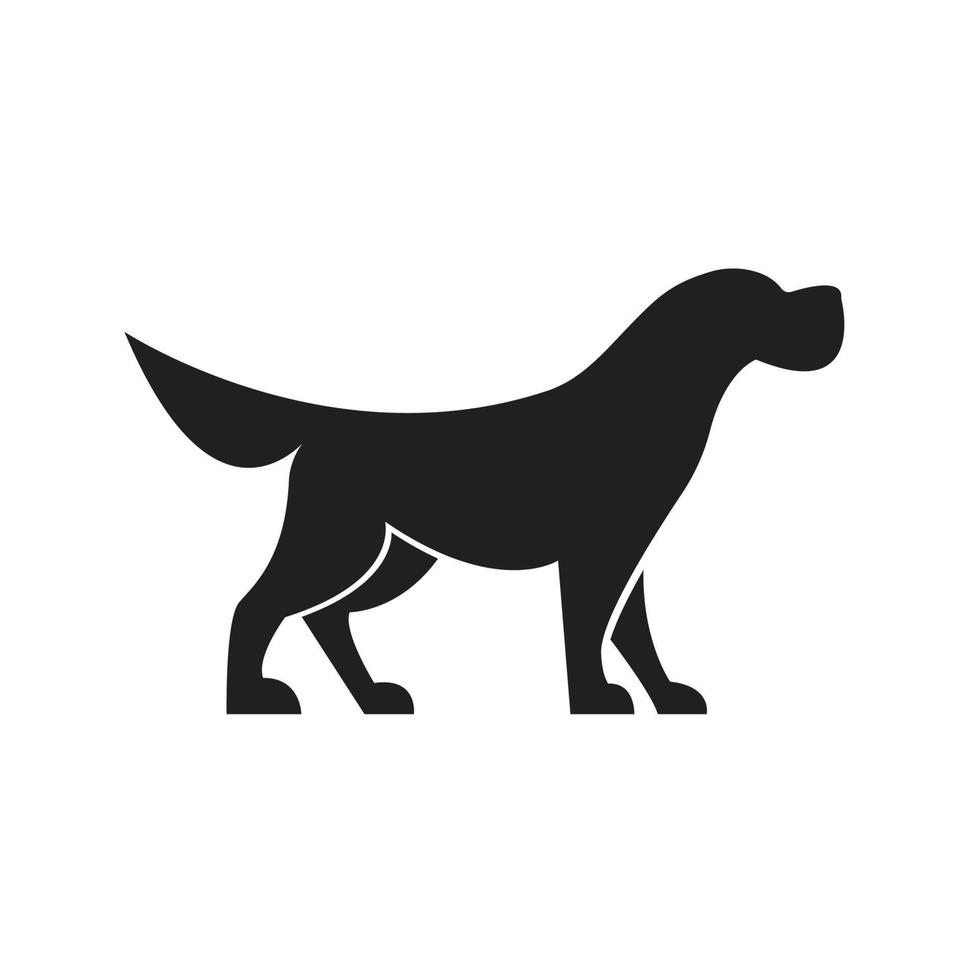 design de símbolo de cão simples. ilustração vetorial vetor