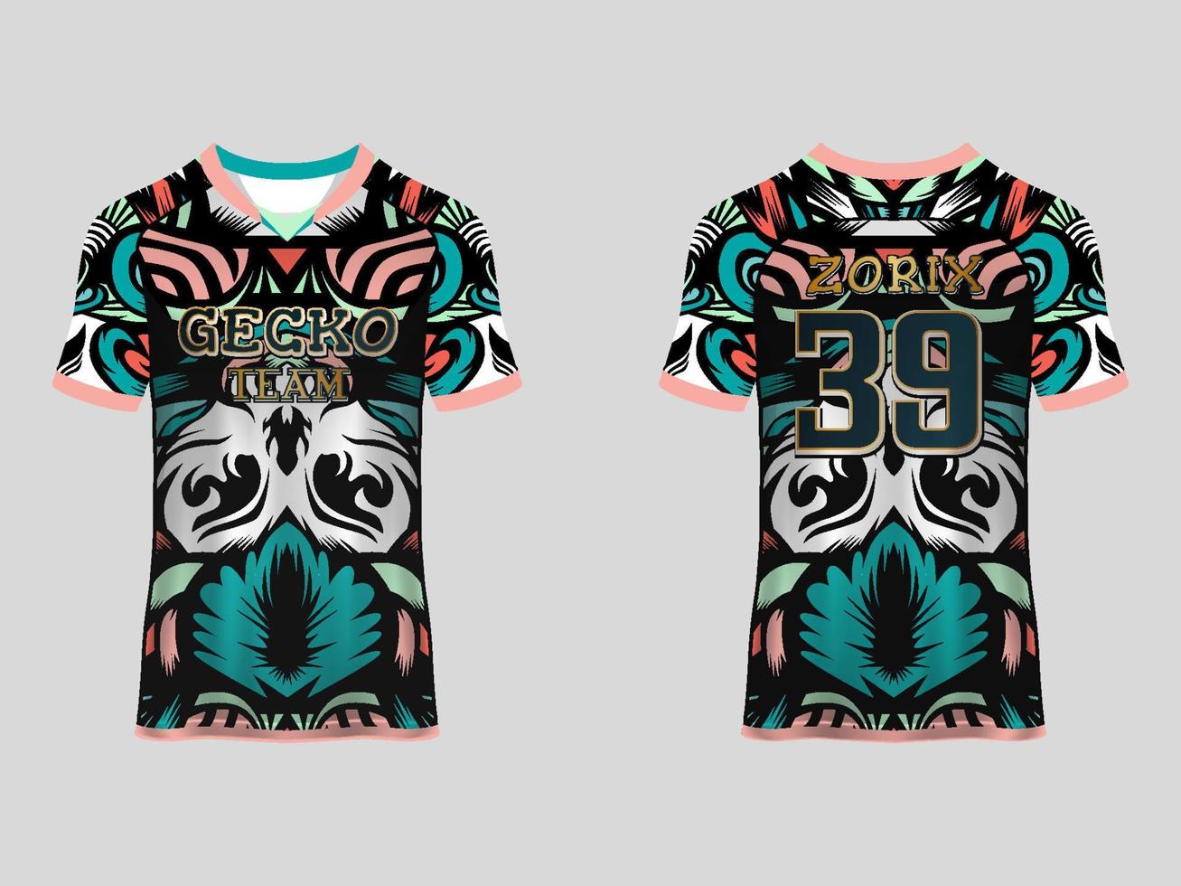 design de camisa esportiva de mangas raglan vetor