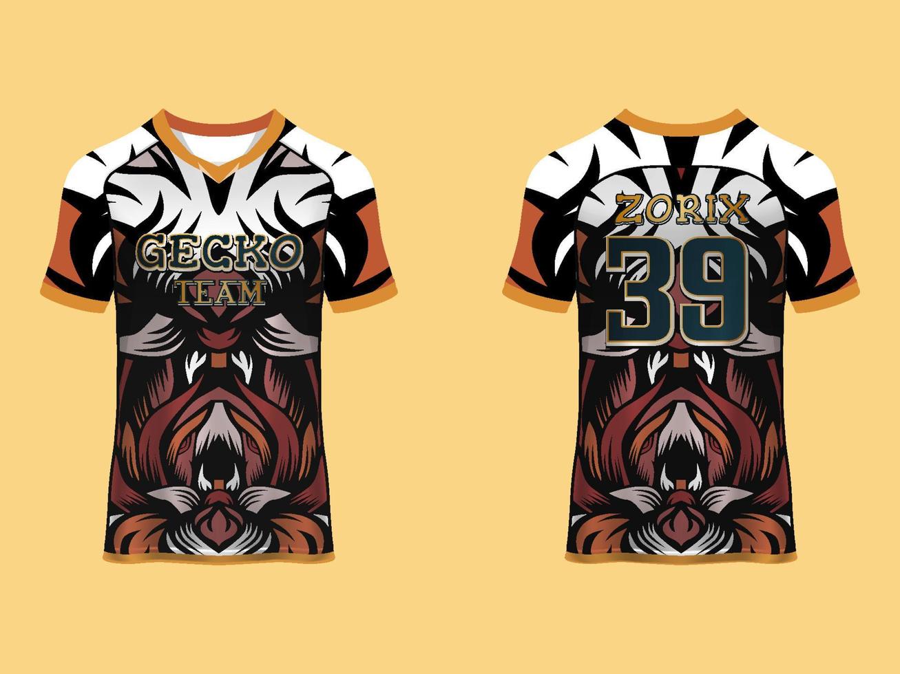 design de camisa esportiva de mangas raglan vetor