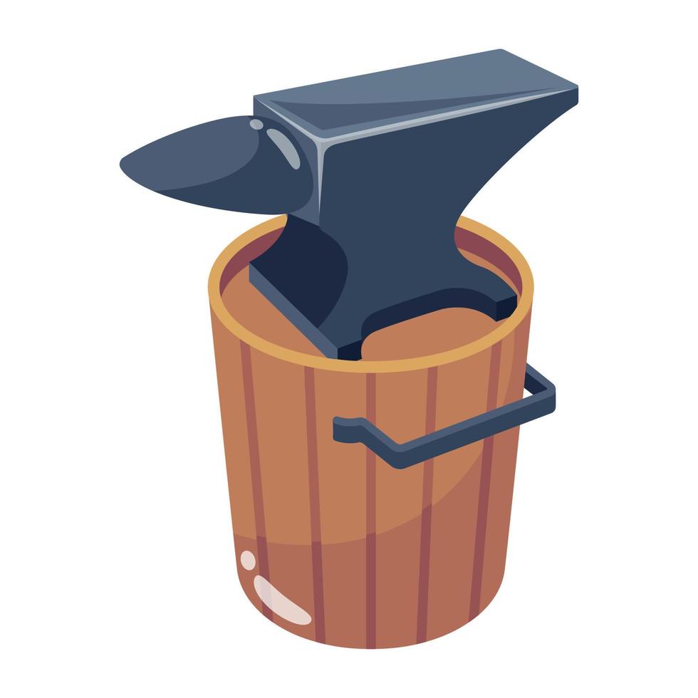 barril de vinho em madeira de carvalho para armazenamento de vinho vetor