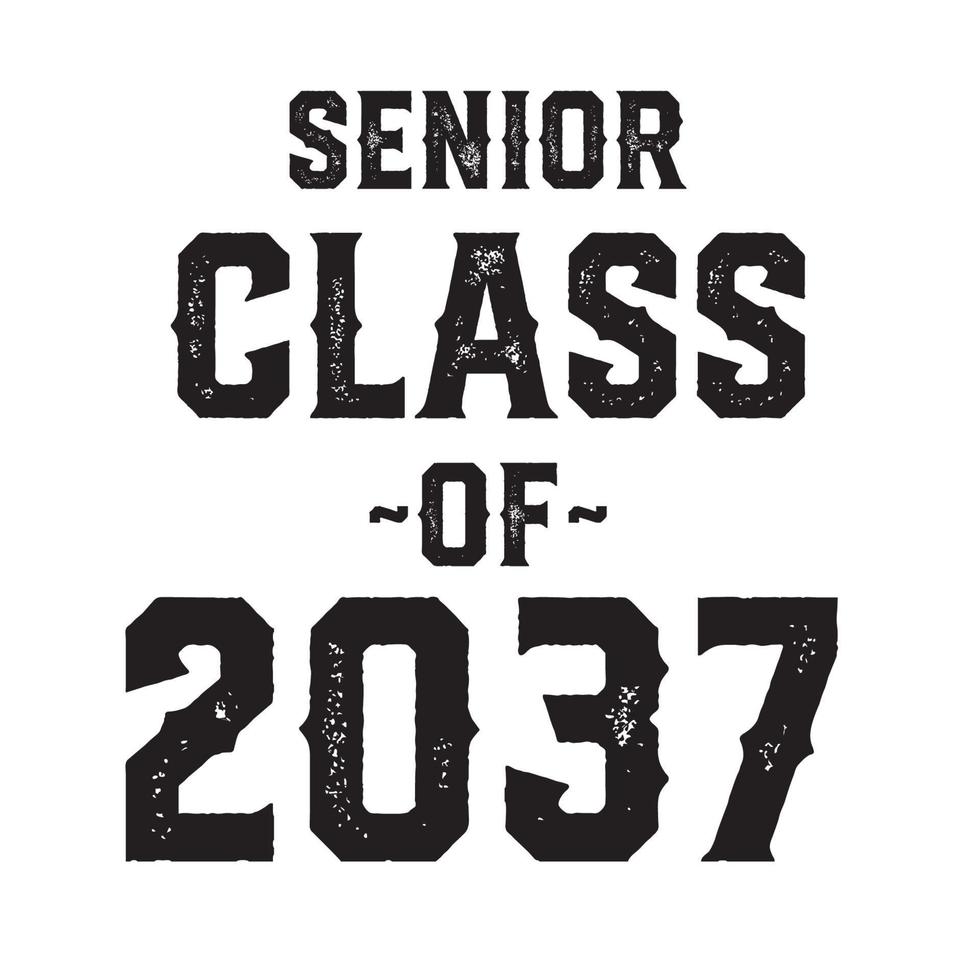 classe de 2037 vetor, design de camiseta vetor