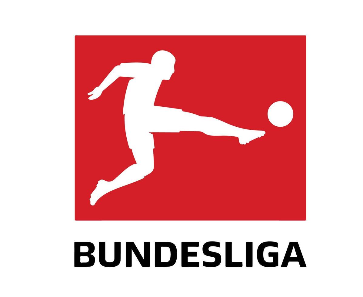 símbolo do logotipo da bundesliga com design de nome Alemanha futebol vetor países europeus ilustração de times de futebol com fundo branco