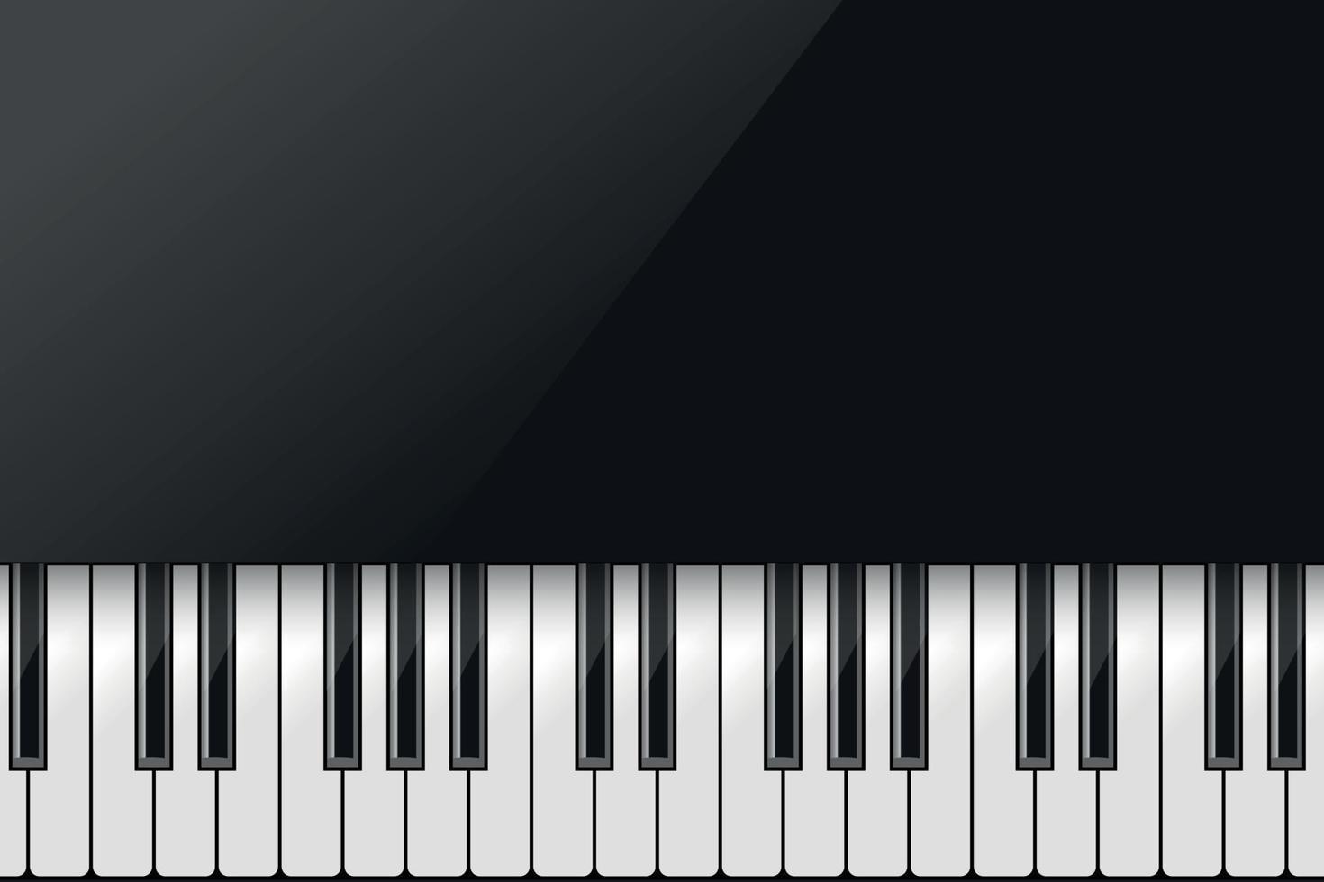 fundo de música com piano vetor
