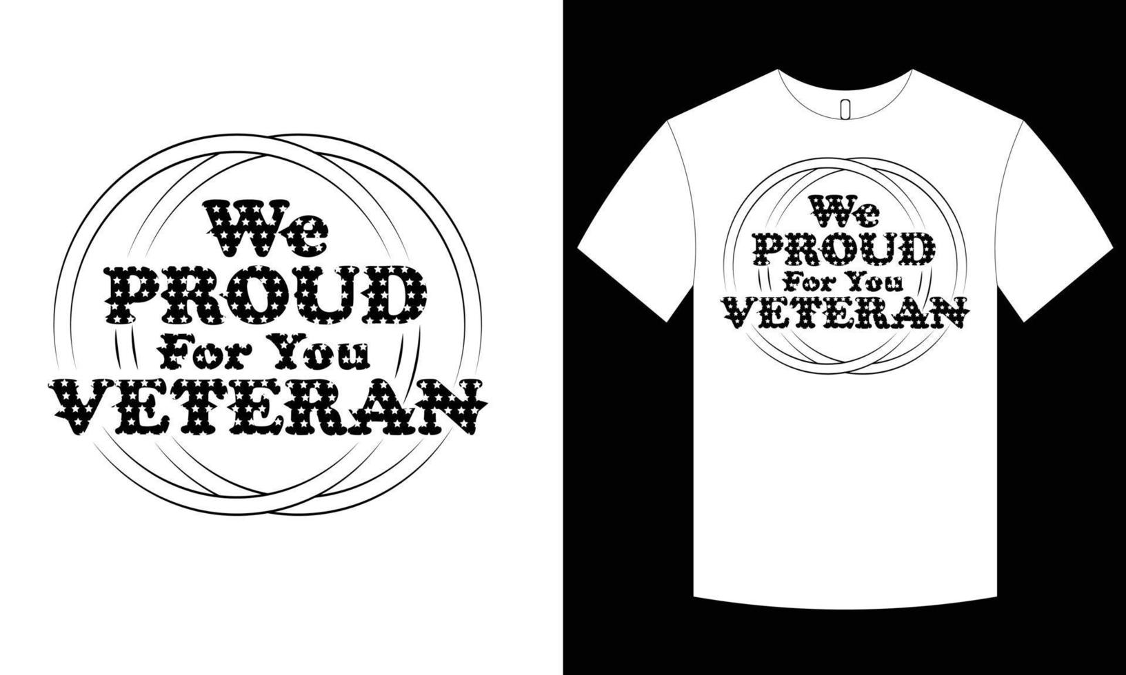 design de camiseta veterano vetor