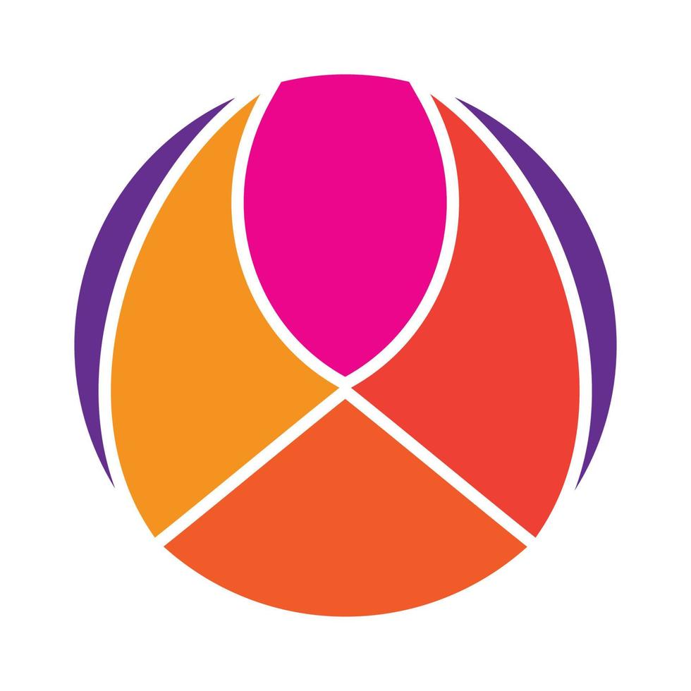 ícone de vetor de modelo de logotipo de adoção e cuidados comunitários