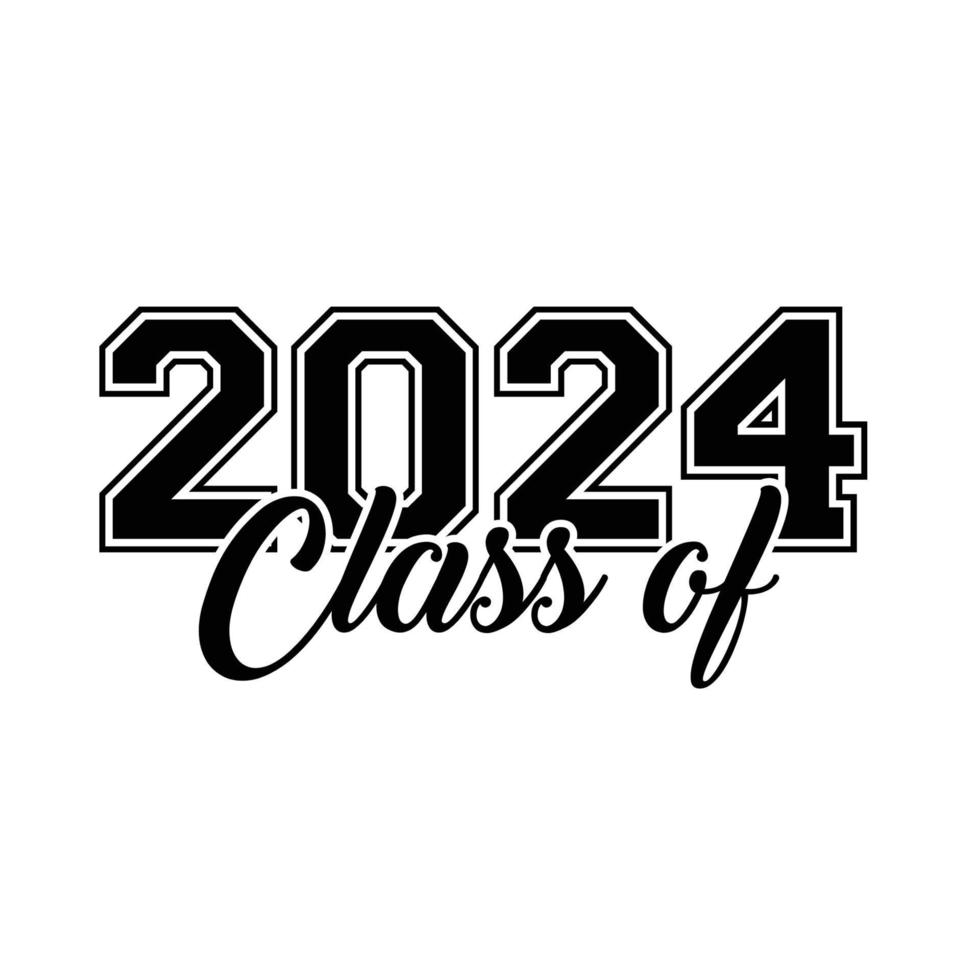 classe de 2024 vetor, design de camiseta vetor