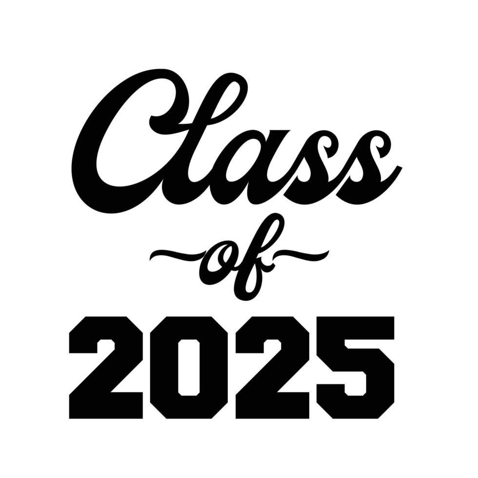 classe de 2025 vetor, design de camiseta vetor