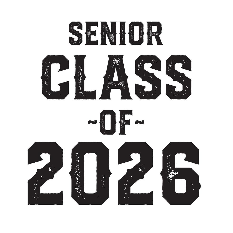 classe de 2026 vetor, design de camiseta vetor
