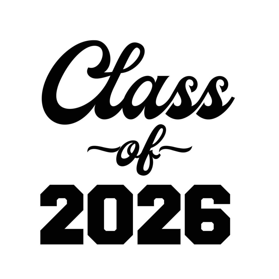 classe de 2026 vetor, design de camiseta vetor