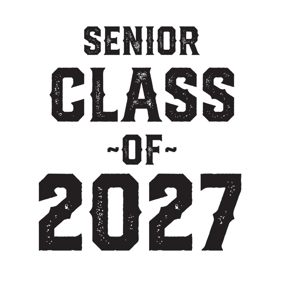 classe de 2027 vetor, design de camiseta vetor