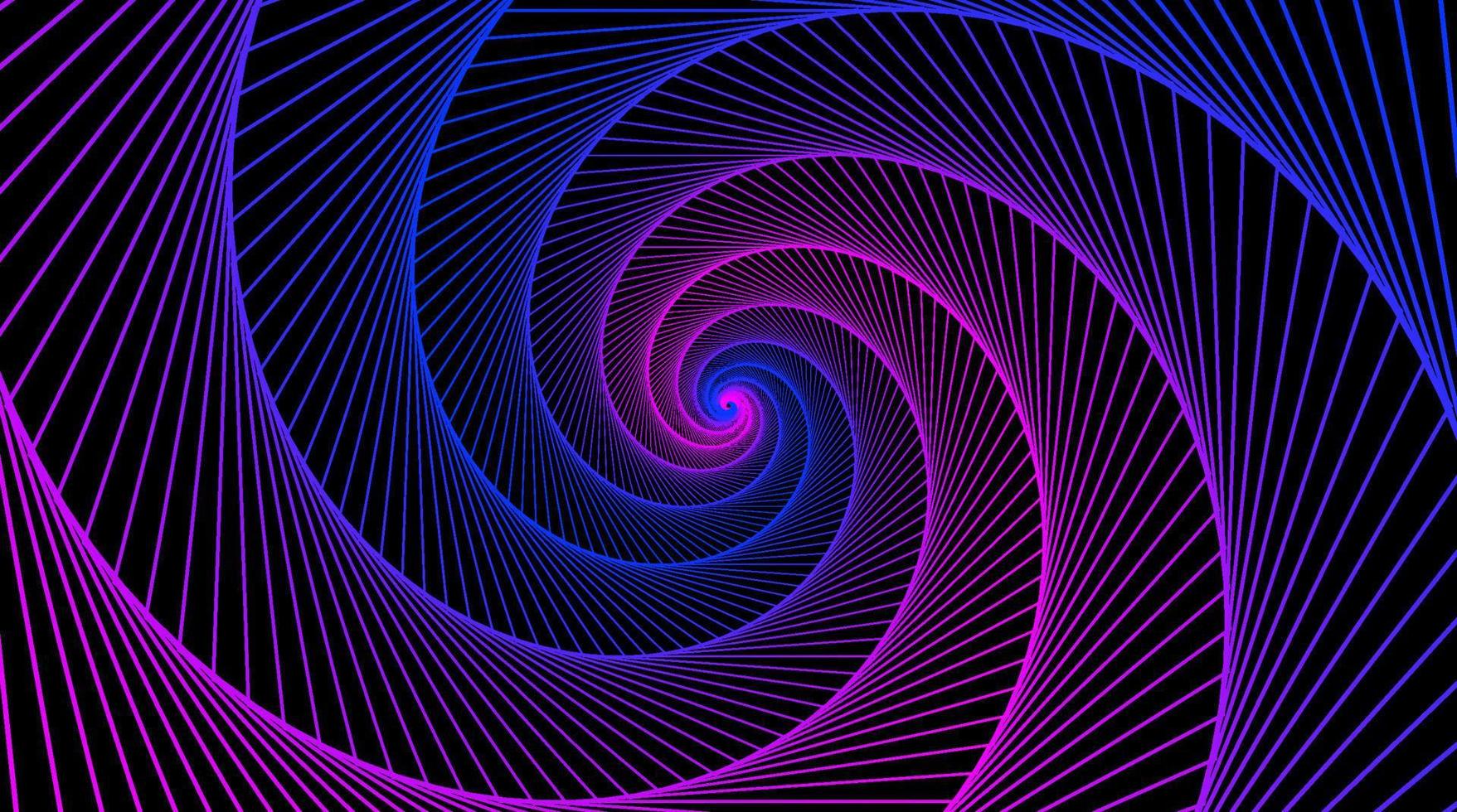 ilustração vetorial espiral hipnótica colorida vetor