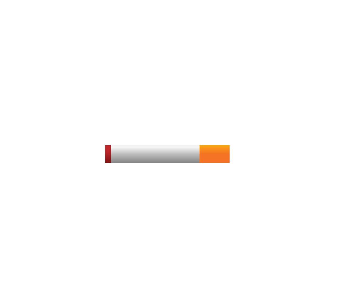 ícone de cigarro fumando. estilo de design plano. ilustração vetorial vetor