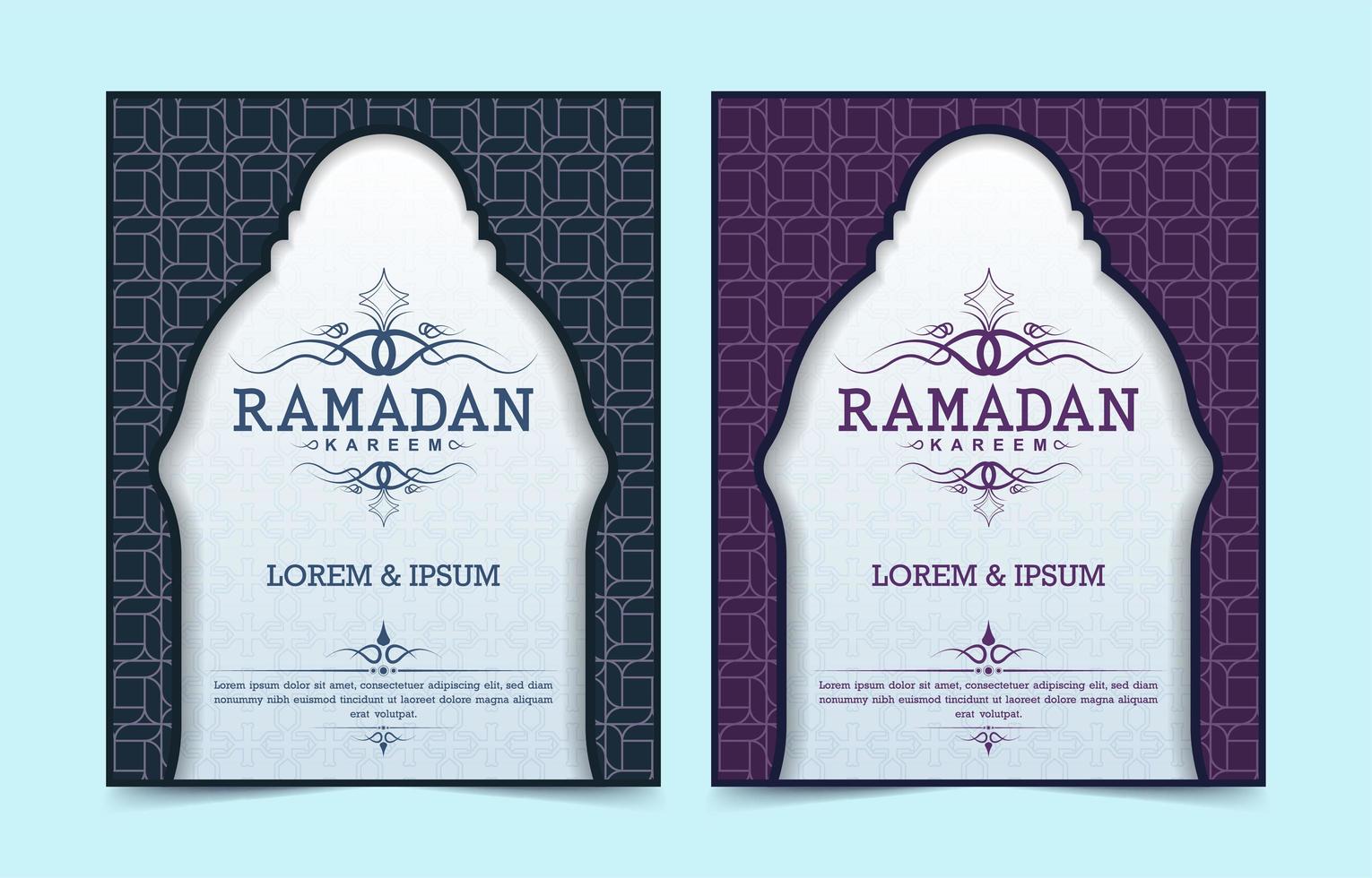 capa para o fundo do ramadan kareem vetor