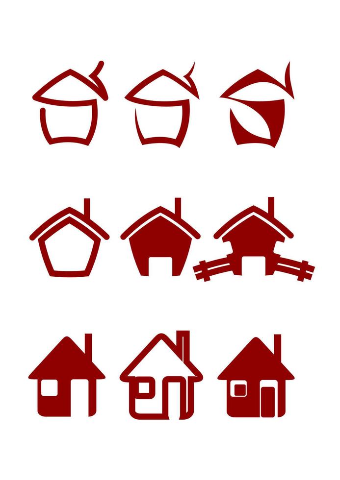 símbolos imobiliários vetor