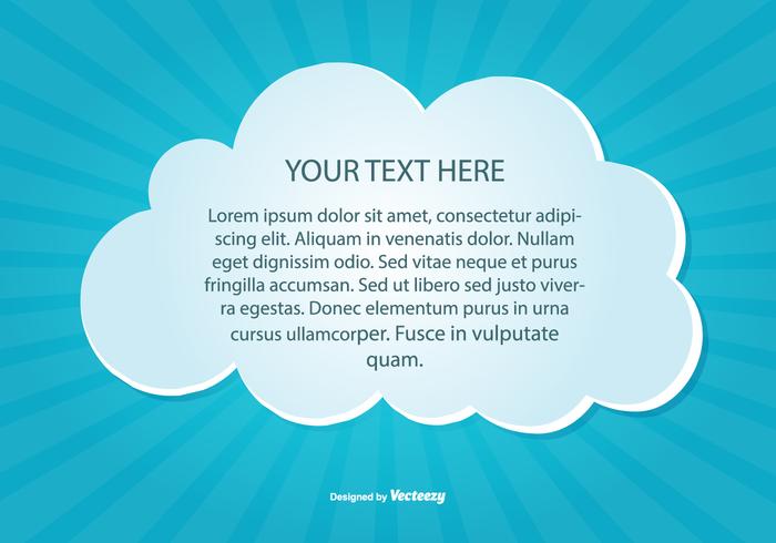 Ilustração da nuvem de texto vetor