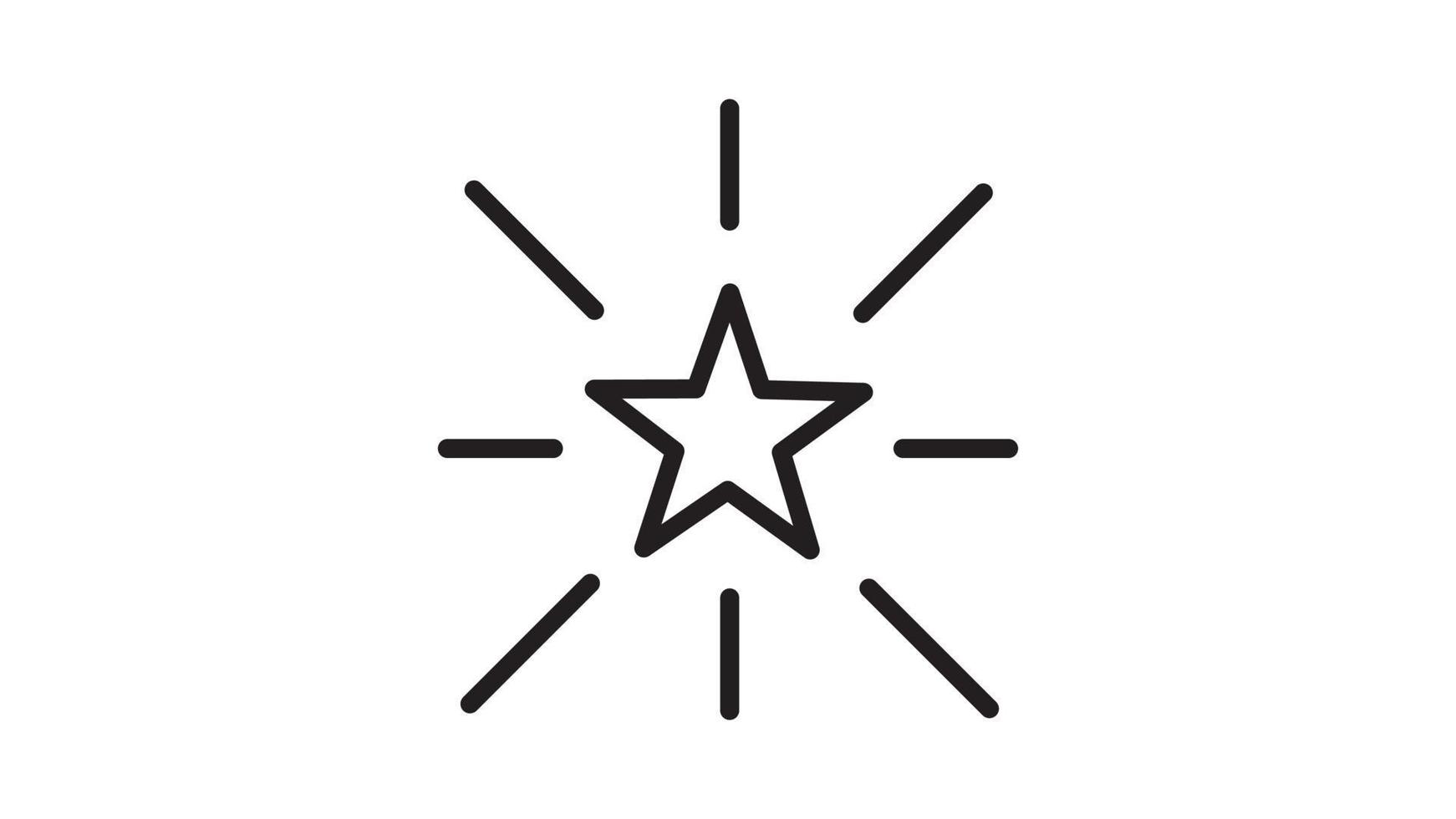 ícone de estrela premium ou logotipo em estilo de linha. sinal e símbolo de alta qualidade em um fundo branco. vetor