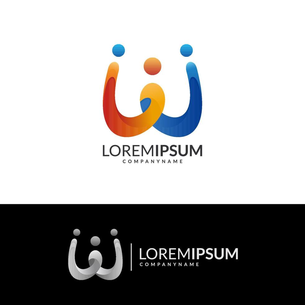 modelo de design de logotipo moderno vetor