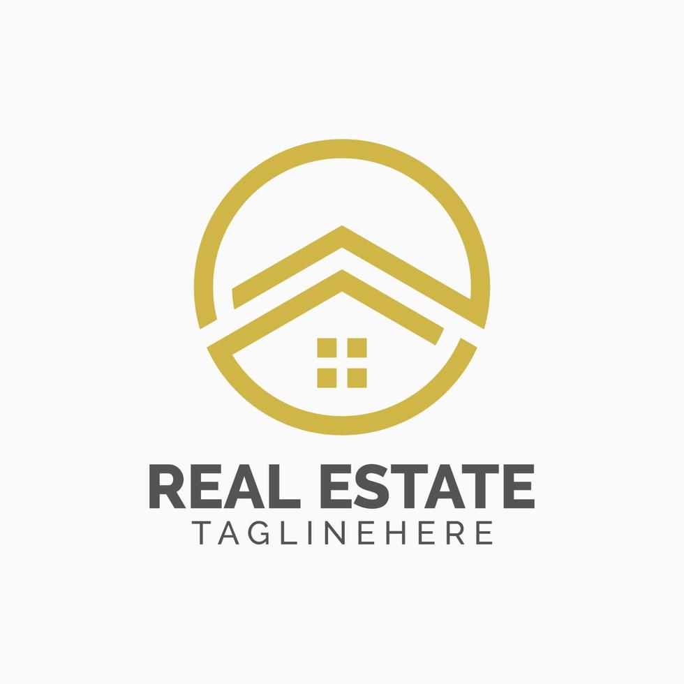 modelo de design de logotipo imobiliário vetor