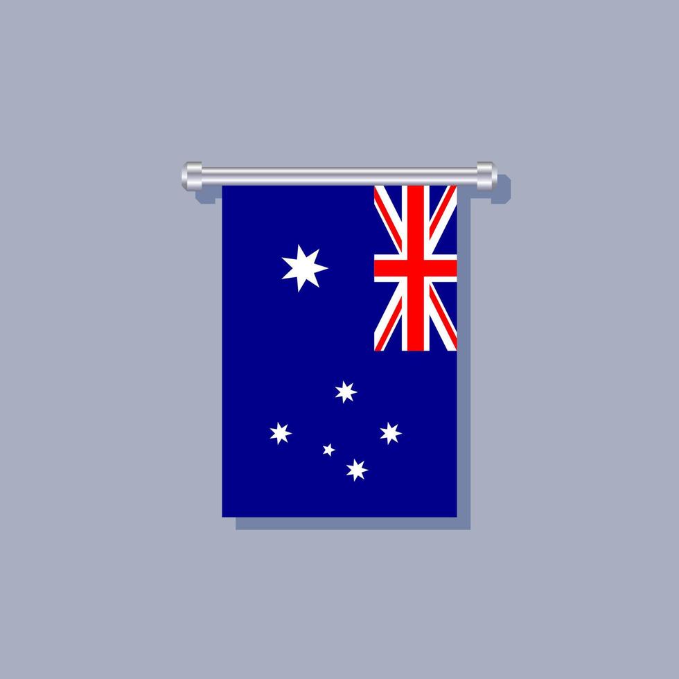 ilustração do modelo de bandeira da austrália vetor