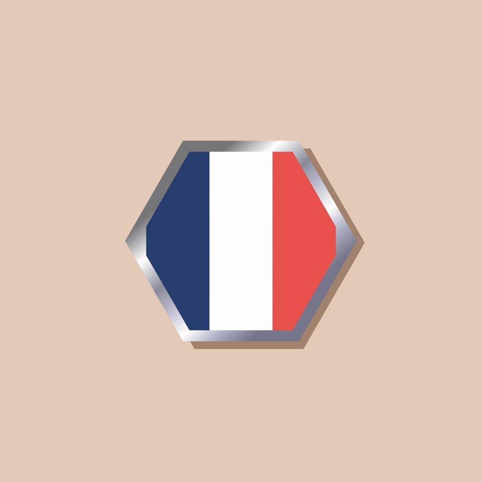 ilustração do modelo de bandeira da frança vetor